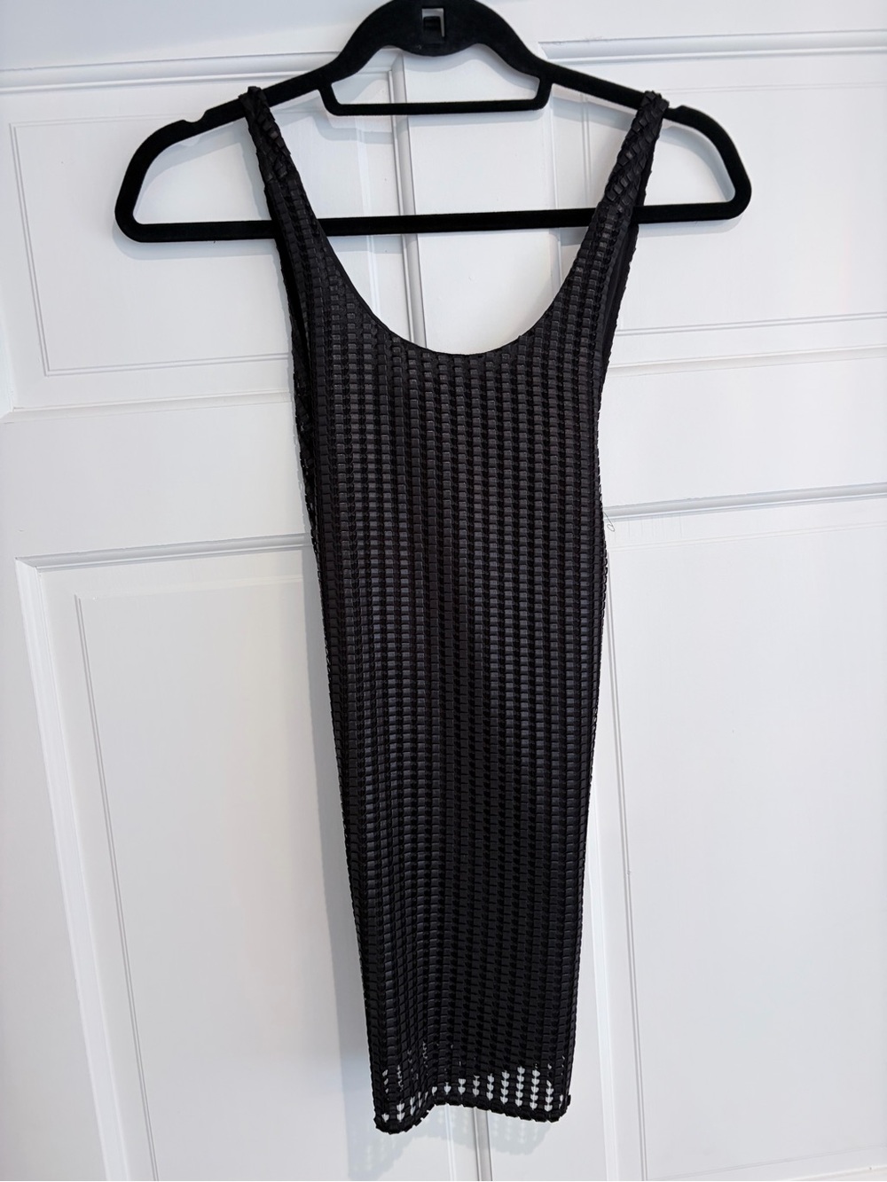 RARE INTERMIX Textured Open-Back Longline Tank Top XS